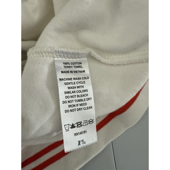 Vintage Felix The Cat Universal Studios Vest Large White Red Womens Embroidered - Picture 4 of 9